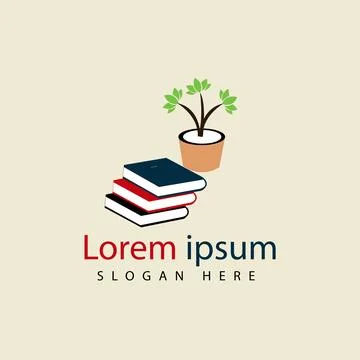 Literary Logo Design Stock Illustration