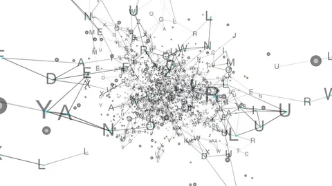 Literary top sheet.Abstract plexus background for different events and projects Stock Footage 79586749