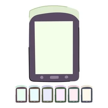 Literature e-reader vector cartoon graphic Stock Illustration