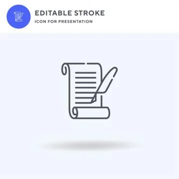 Literature icon vector, filled flat sign, solid pictogram isolated on white,  Illustrazione stock