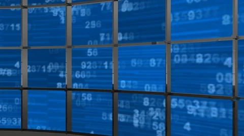 LiteSet39 Angle C Animated Background with Numbers Moving Stock-Footage 60584190