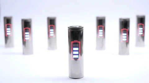 Lithium Battery charging  loop v1 Stock Footage 167244270