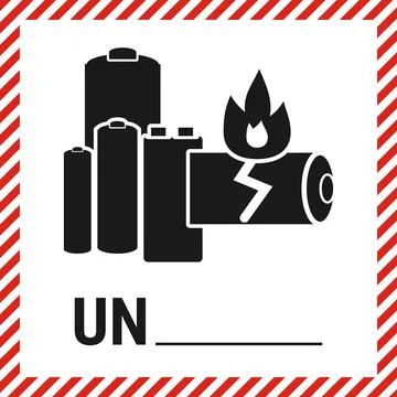 Lithium battery mark Stock Illustration