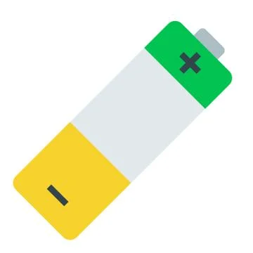 Lithium battery vector icon flat isolated Stock Illustration