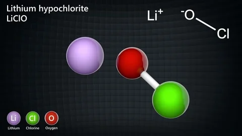 Lithium hypochlorite. Seamless loop. Stock Footage 153663190