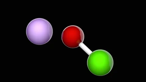 Lithium hypochlorite. Seamless loop. RGB + Alpha (Transparent) channel. Stock Footage 153663204