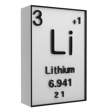 Lithium,Phosphorus on the periodic table of the elements on white blackgrou.. イラスト素材