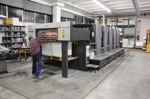 Lithography machine Stock Photos