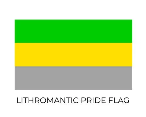 Lithromantic Pride Rainbow Flags. Symbol of LGBT community. Vector flag sexua Stock-Illustration