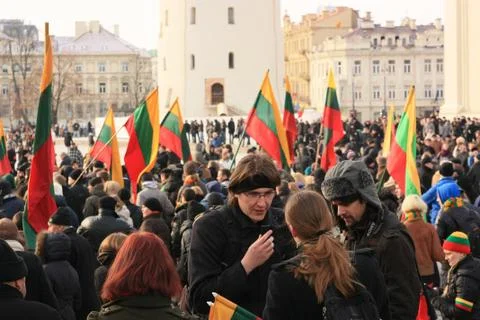 Lithuania 11 March 写真素材