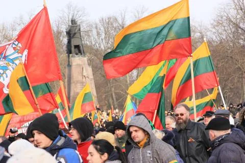 Lithuania 11 March 写真素材