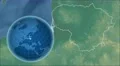 Lithuania and Globe. Relief 4k or 4k+ Resolution