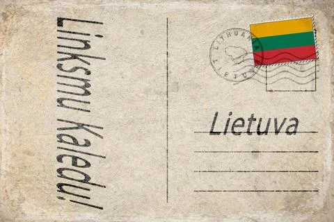 Lithuania Christmas Celebration Background Stock Illustration
