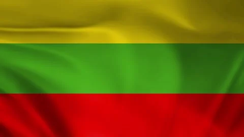Lithuania flag animation Stock Footage 245552558