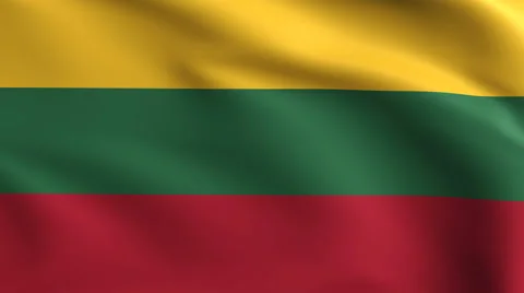 Lithuania Flag Background 4k Vidéo 68762525