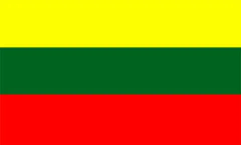 Lithuania Flag Design Stock Illustration