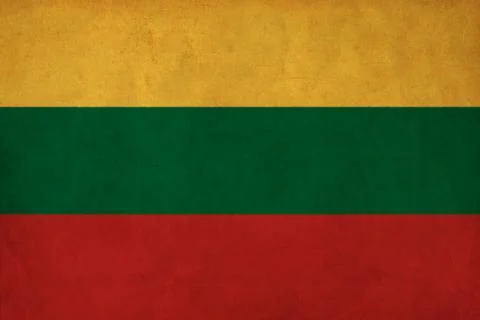 Lithuania flag drawing ,grunge and retro flag series Stock Illustration