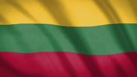 Lithuania Flag  Video stock 188195221