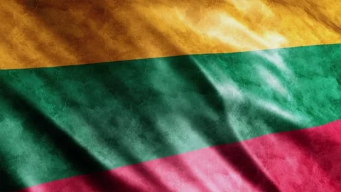 Lithuania Flag Grunge Stock Footage 249037120
