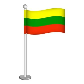 Lithuania flag Stock Illustration