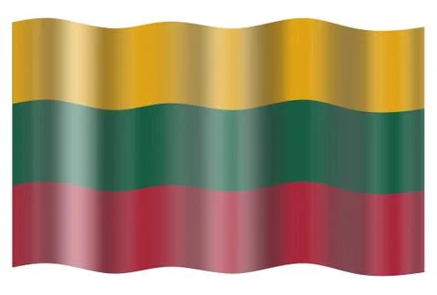 Lithuania Flag Stock Illustration