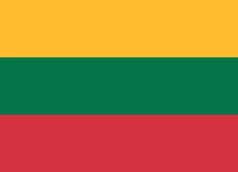 Lithuania flag 스톡 일러스트