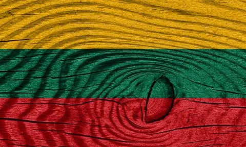 Lithuania flag Stock Illustration