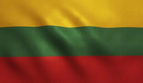 Lithuania Flag Stock Illustration