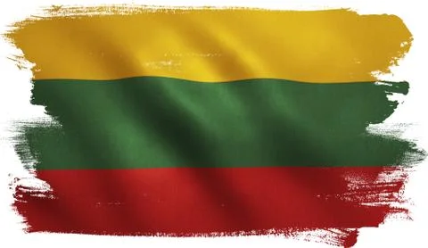 Lithuania Flag Stock Illustration