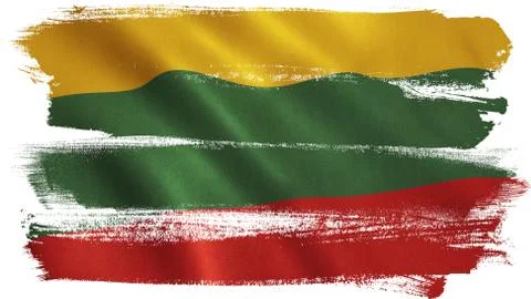 Lithuania Flag Stock Illustration