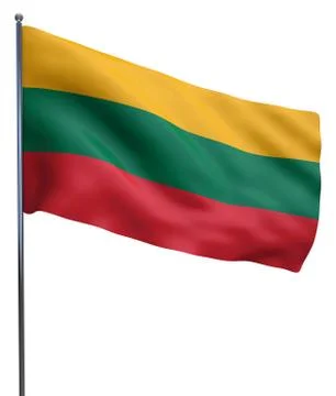 Lithuania Flag Image Stock Illustration