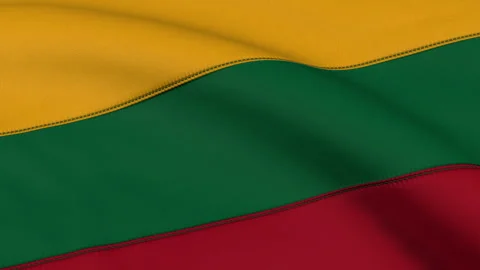 Lithuania Flag Loop Stock Footage 241252559