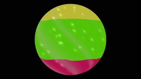 Lithuania flag in a round ball rotates. Flicker and shine. Animation loop Stock Footage 145857467