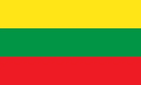 Lithuania  flag. Simple vector Lithuania  flag Stock Illustration
