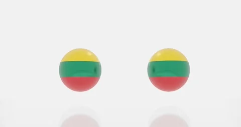 Lithuania flag symbol Stock Footage 194406746