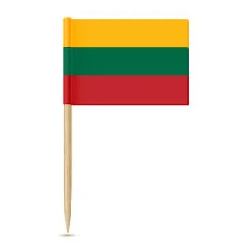 Lithuania flag toothpick Stock Illustration