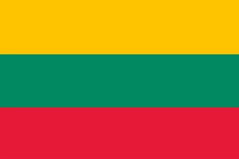 Lithuania flag vector Illustration Stock Illustration