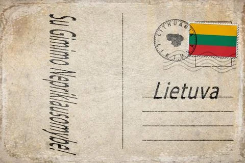 Lithuania Independence Day Background Stock Illustration