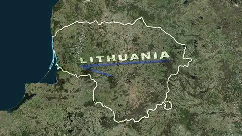 Lithuania Map Animation Stock Footage 273588238
