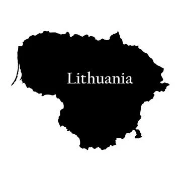 Lithuania map icon Stock Illustration