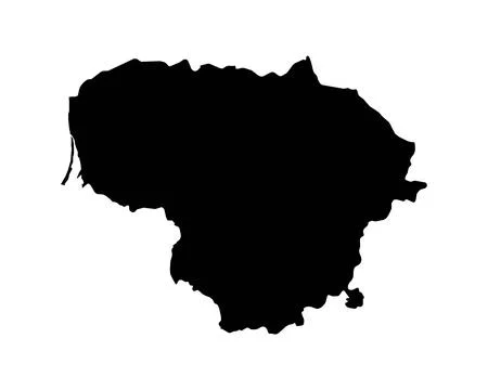Lithuania Map. Lithuanian Country Map Stock Illustration