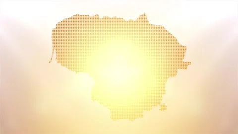 Lithuania Map Opener Stock Footage 247893604