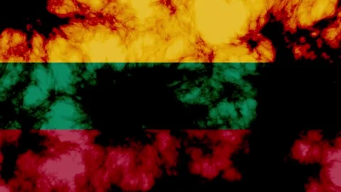 Lithuania national flag background animation Stock Footage 291614465