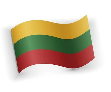 Lithuania national flag Stock Illustration