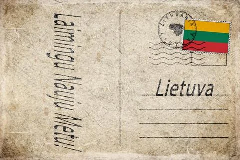 Lithuania New Year Background Stock Photos