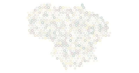 Lithuania Pixel Dot Art Animation Stock Footage 312475661