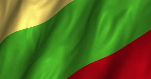 Lithuania Waving Flag 4K Stock Footage 61775987