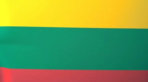 Lithuania Waving Flag Stock Footage 10762125