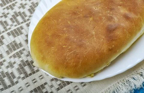 Lithuanian cabbage pie Stock Photos