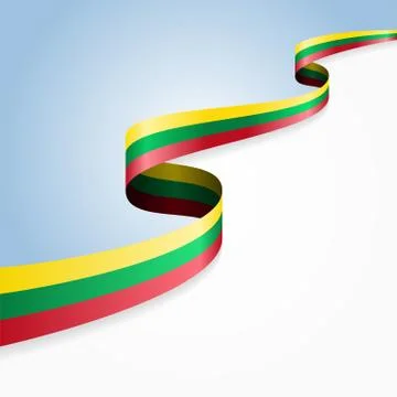 Lithuanian flag background. Vector illustration Stock Illustration